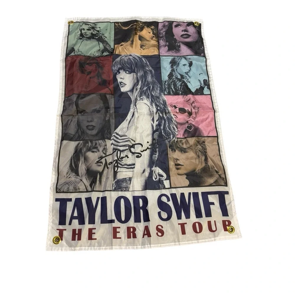 Taylor Swift Eras Tour Wall Art Tapestry Printed Signature